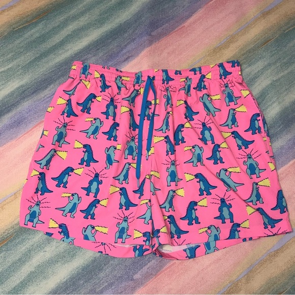 CHUBBIES DANCING DINO men’s 5.5” inseam swimtrunks swimsuit size 2XL - Picture 2 of 5